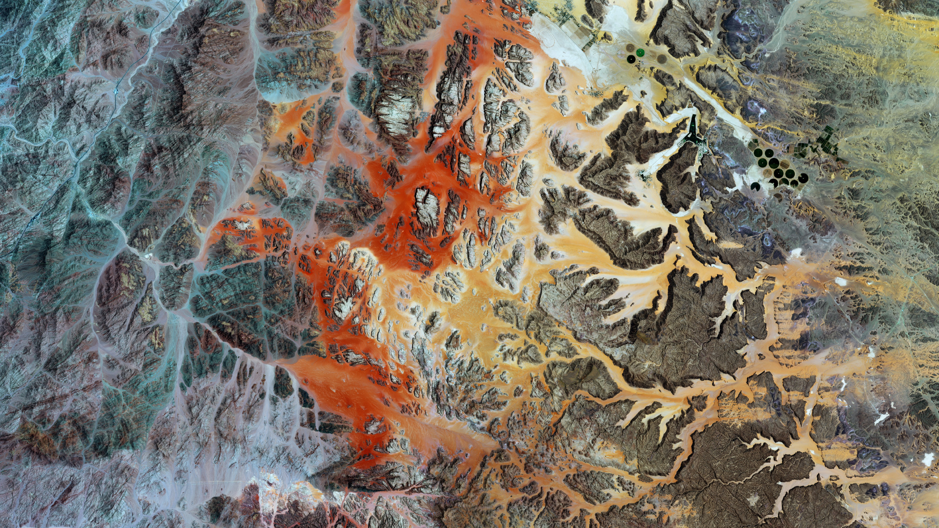 Brown and Gray Abstract Painting. Wallpaper in 1920x1080 Resolution