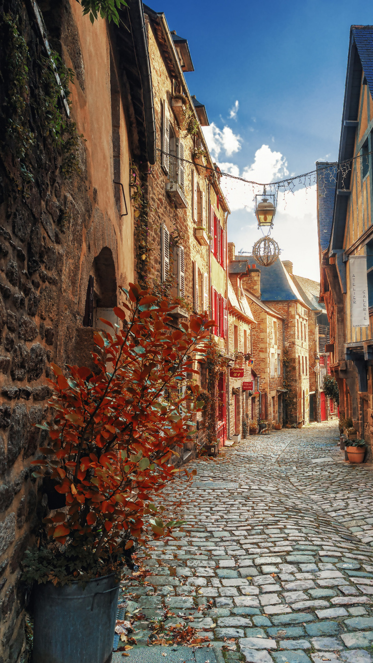 街, 巷子里, 街区, 天空, 历史站 壁纸 750x1334 允许