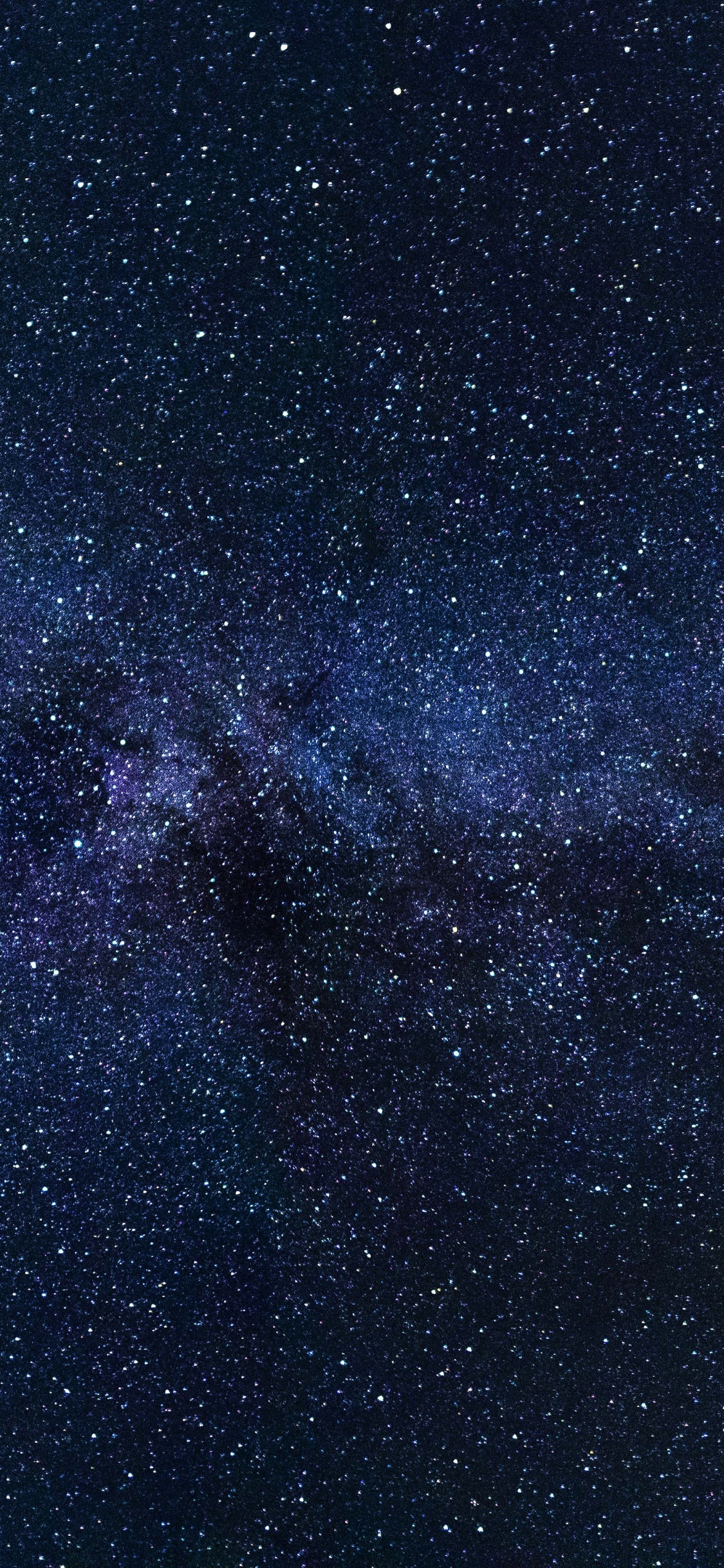 Cielo Estrellado Azul y Blanco. Wallpaper in 1125x2436 Resolution