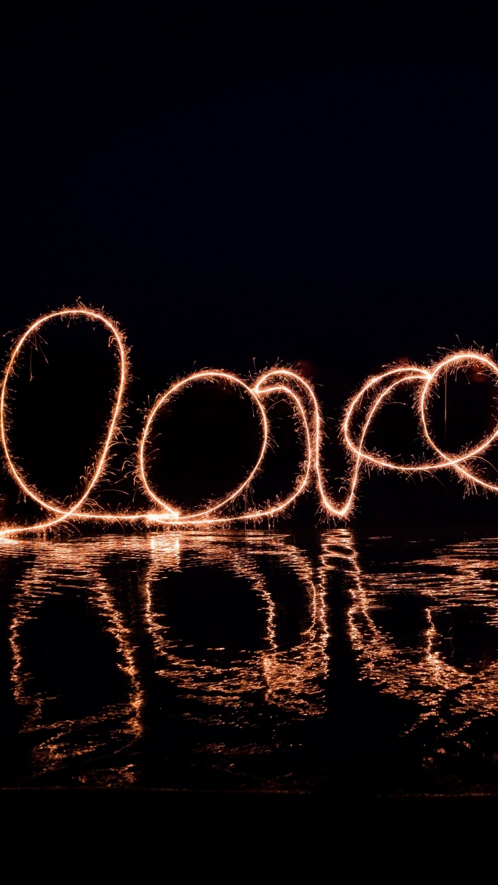 Light Painting, Licht, Exposition, Text, Liebe. Wallpaper in 720x1280 Resolution