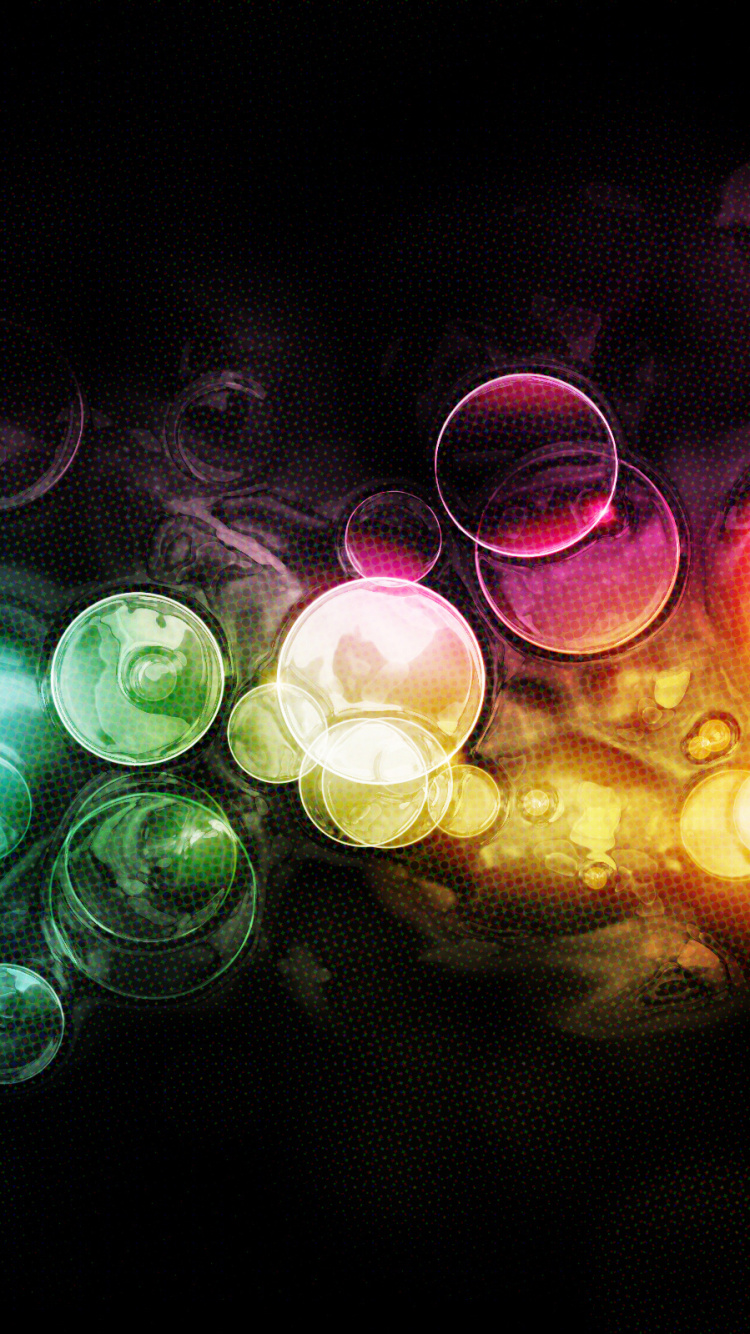 Lumières Vertes Rouges et Bleues. Wallpaper in 750x1334 Resolution