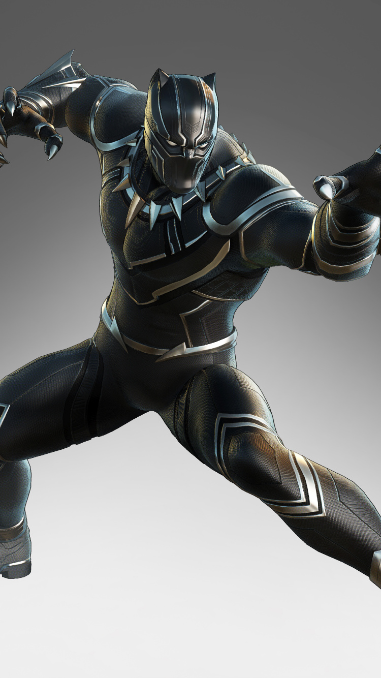 Black Panther, Charakter, Marvel Comics, Action-Figur, Superhelden. Wallpaper in 750x1334 Resolution