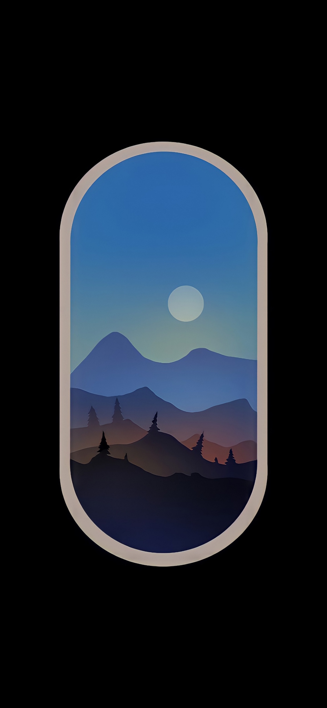 Reflexión, Objeto Astronómico, Atardecer, Luna, Noche. Wallpaper in 1125x2436 Resolution