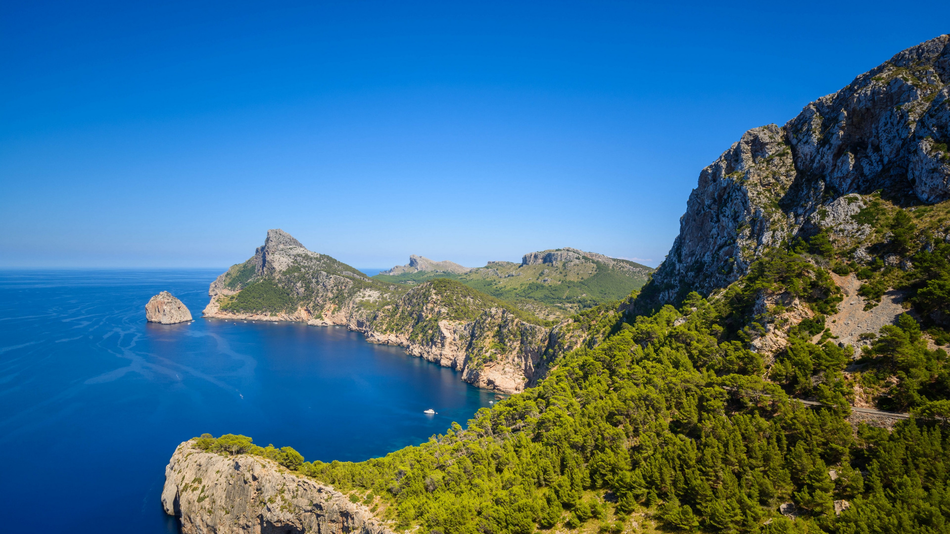Chef de Formentor, Nature, Mer, Eau, Blue. Wallpaper in 1920x1080 Resolution