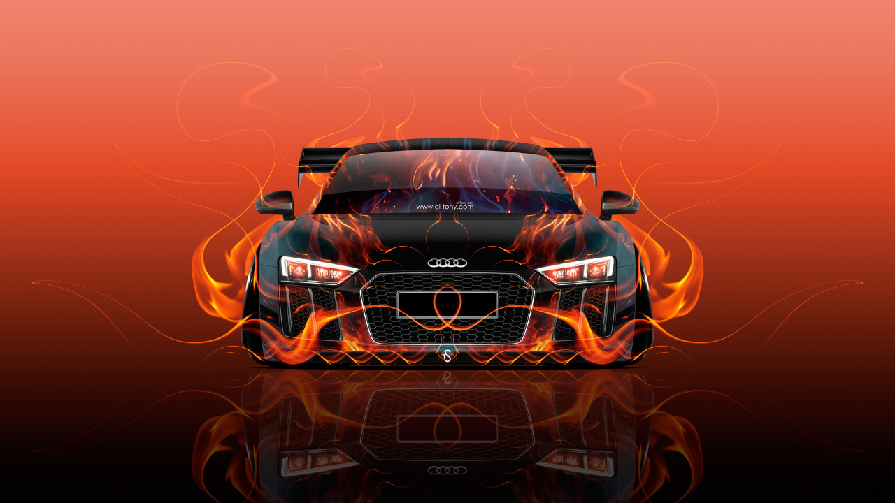 Black Chevrolet Camaro on Brown Background. Wallpaper in 1280x720 Resolution