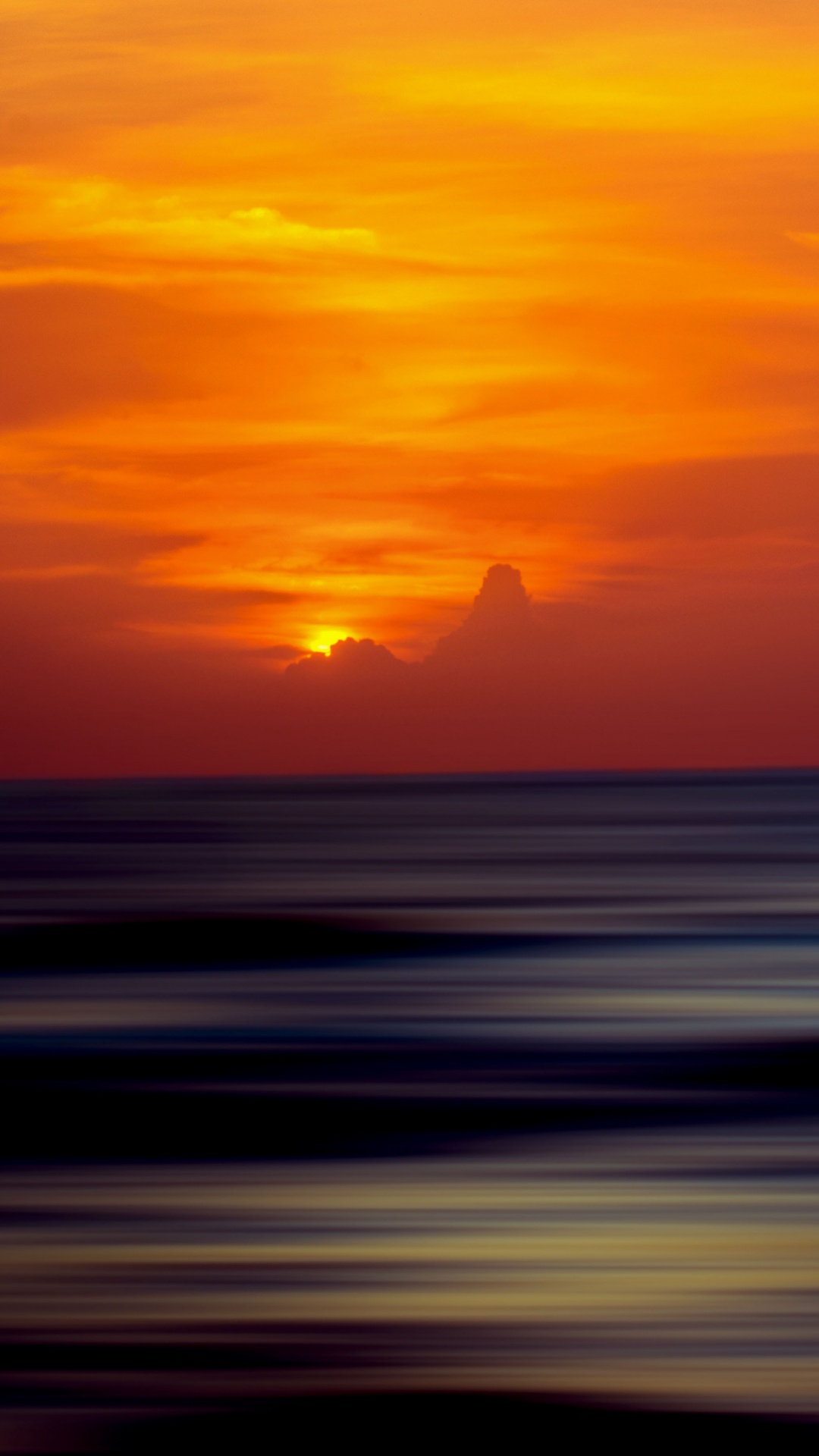 Sunset, Horizon, Afterglow, Sunrise, Sea. Wallpaper in 1080x1920 Resolution