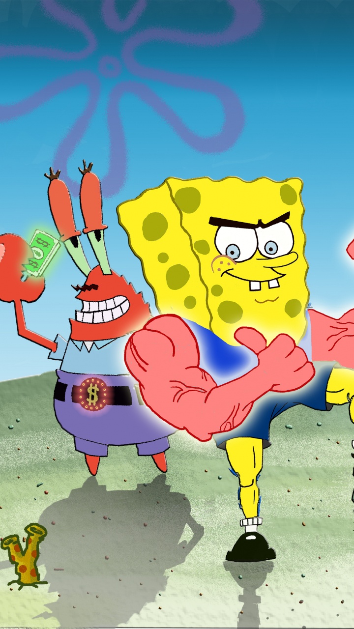 Bob Esponja Pantalones Cuadrados y Patricio Estrella. Wallpaper in 720x1280 Resolution