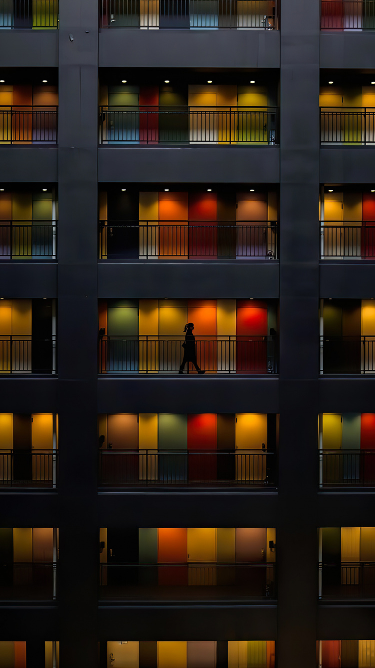 Torre de Bloques, la Torre de Tokio, Arte, Edificio, Ventana. Wallpaper in 750x1334 Resolution