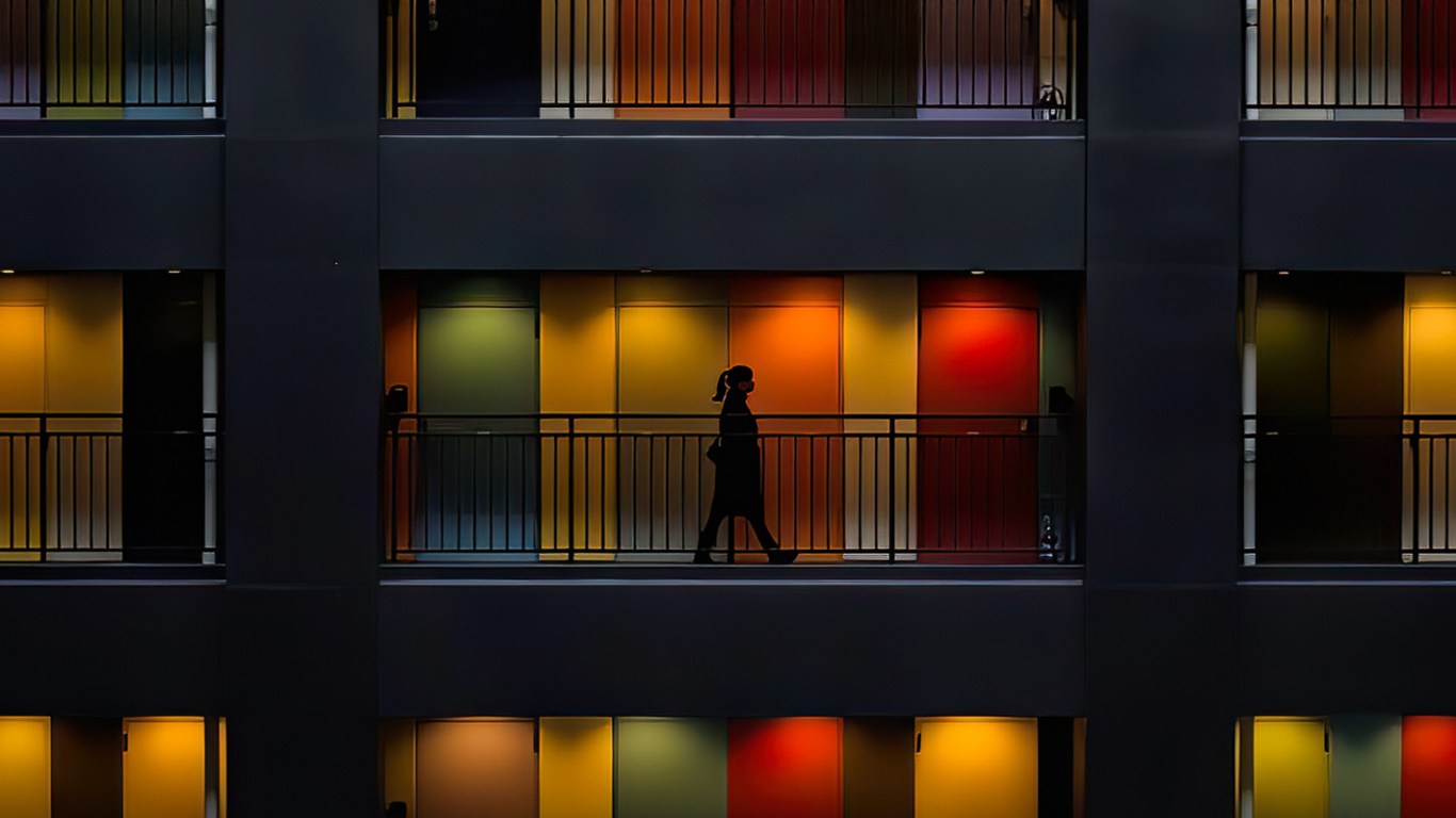 Tower Block, Tokyo Tower, Kunst, Gebäude, Tageszeit. Wallpaper in 1366x768 Resolution