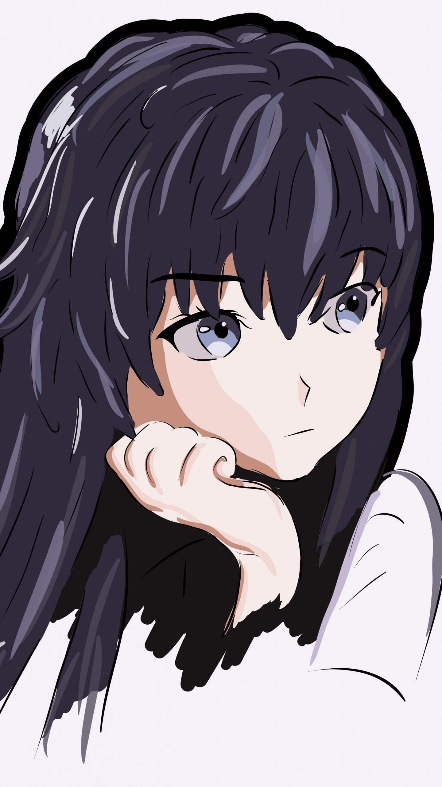 Personaje de Anime Masculino de Pelo Negro. Wallpaper in 1440x2560 Resolution