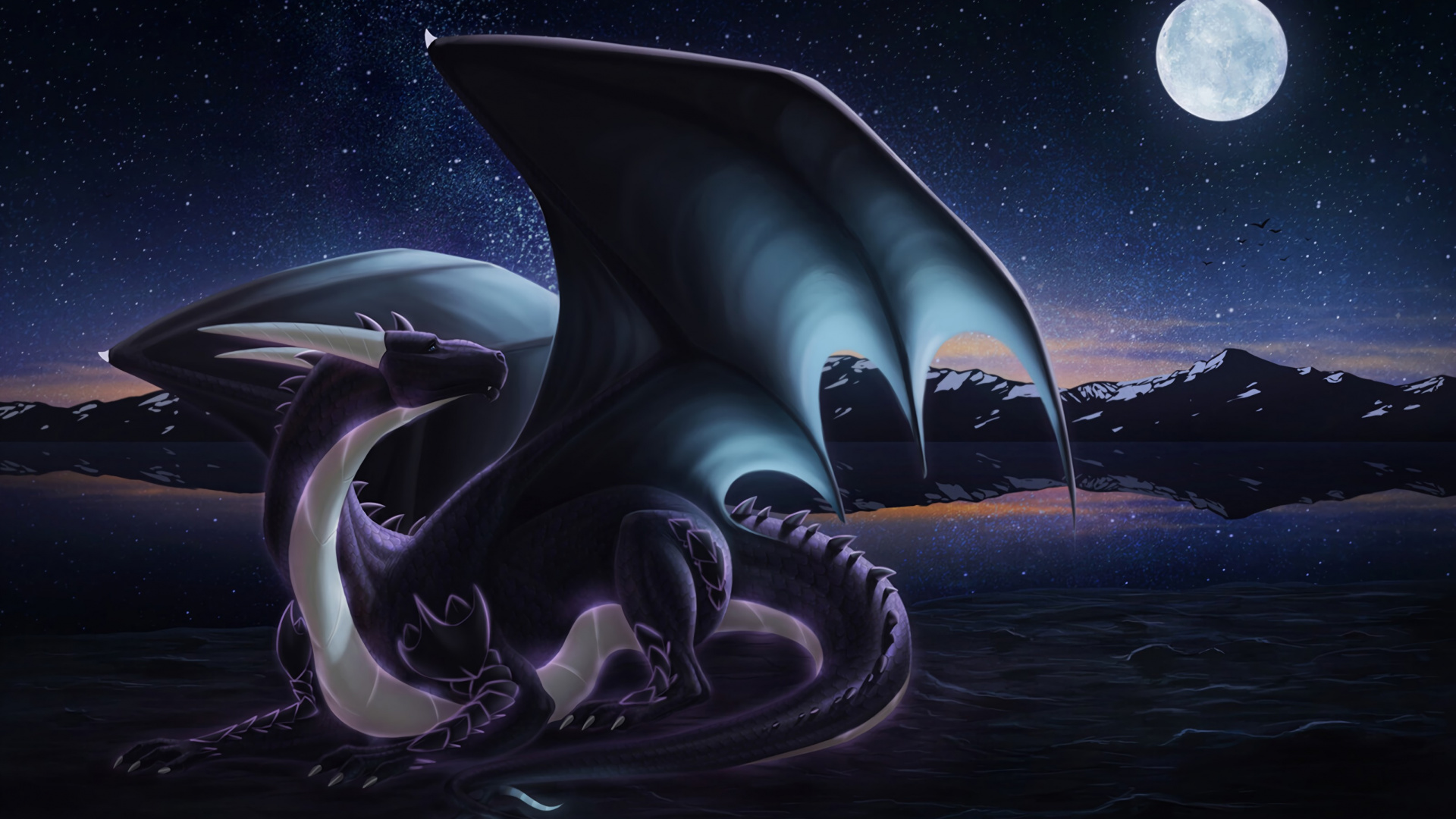 White and Black Abstract Painting. Wallpaper in 1920x1080 Resolution