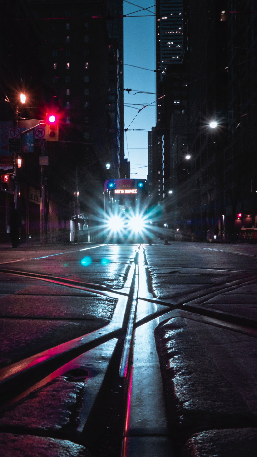 Cars on Road During Night Time. Wallpaper in 1080x1920 Resolution