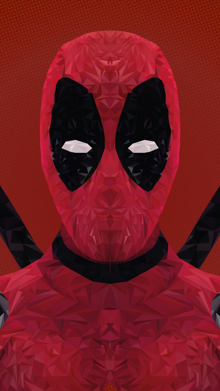 Illustration de Crâne Rouge et Noir. Wallpaper in 720x1280 Resolution