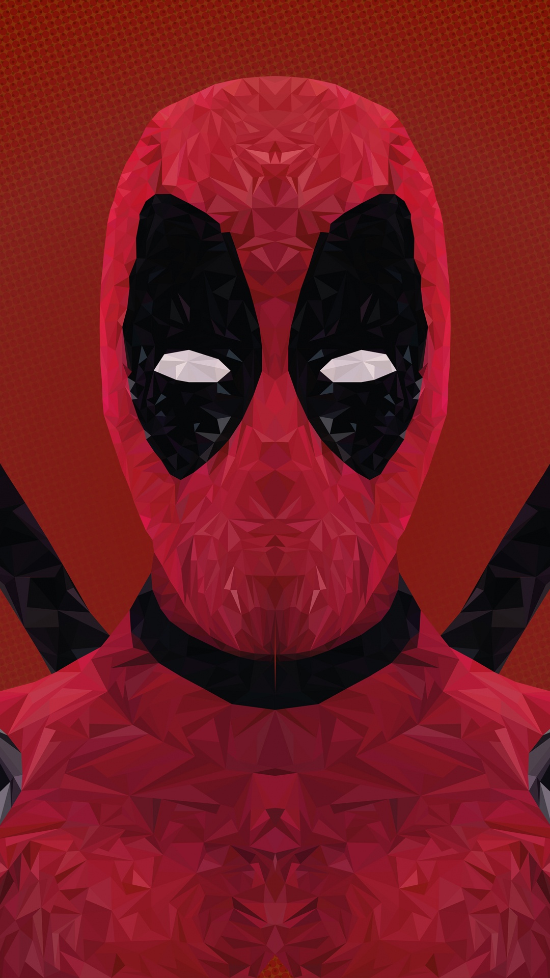 Rote Und Schwarze Schädelillustration. Wallpaper in 1080x1920 Resolution