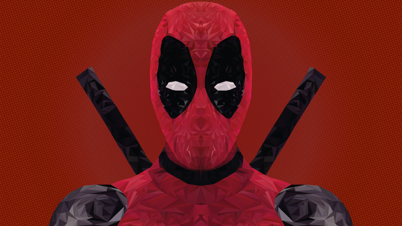 Rote Und Schwarze Schädelillustration. Wallpaper in 1366x768 Resolution