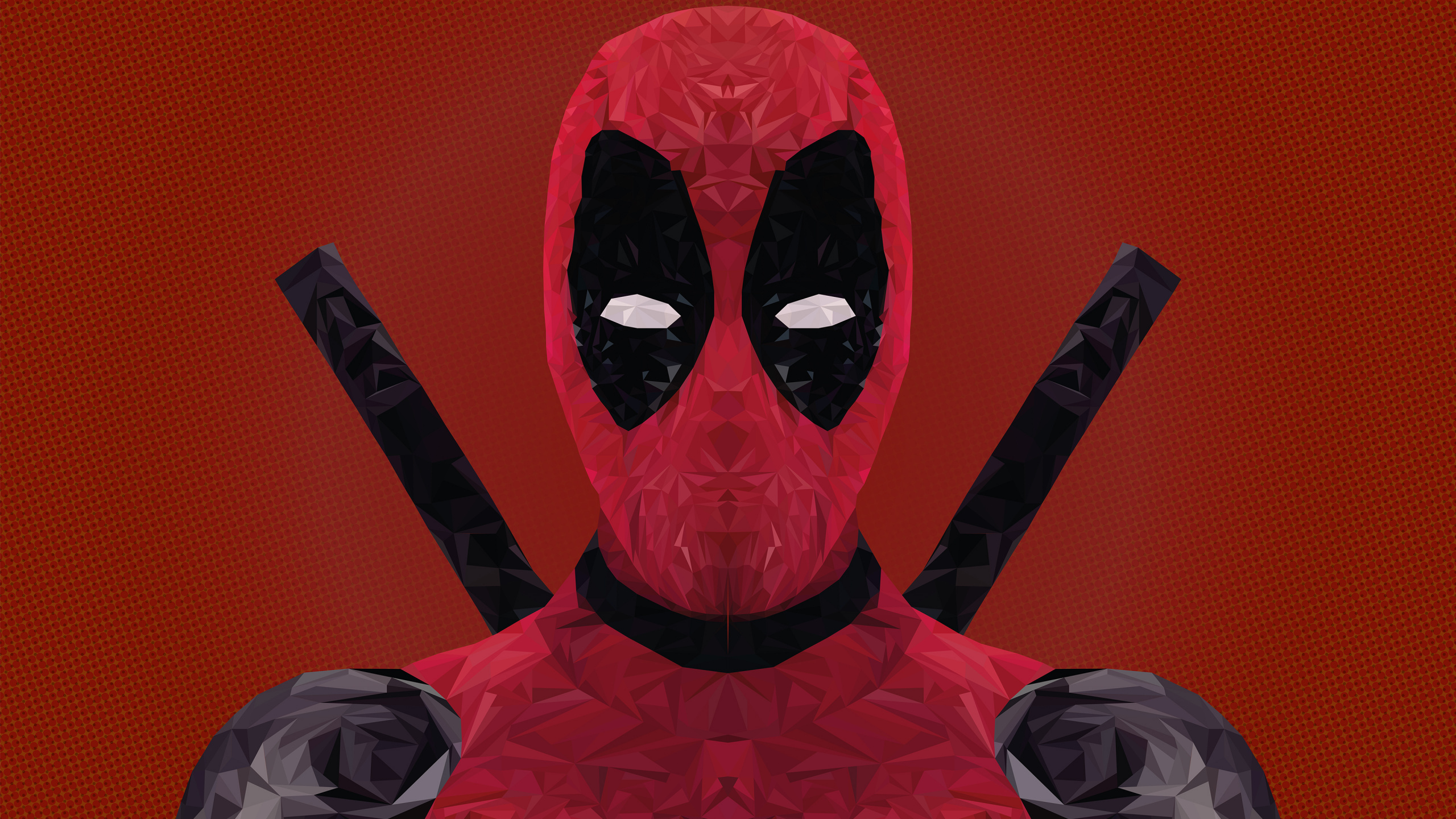 Rote Und Schwarze Schädelillustration. Wallpaper in 2560x1440 Resolution