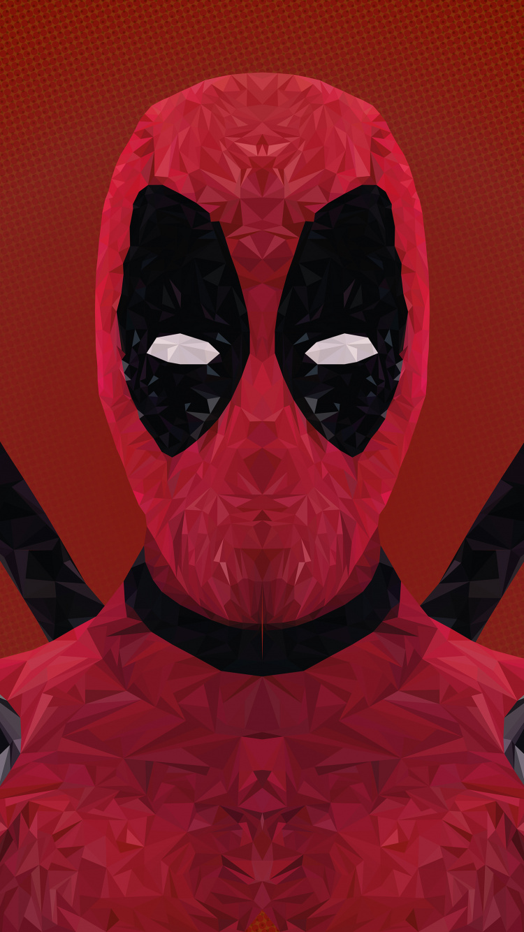 Rote Und Schwarze Schädelillustration. Wallpaper in 750x1334 Resolution