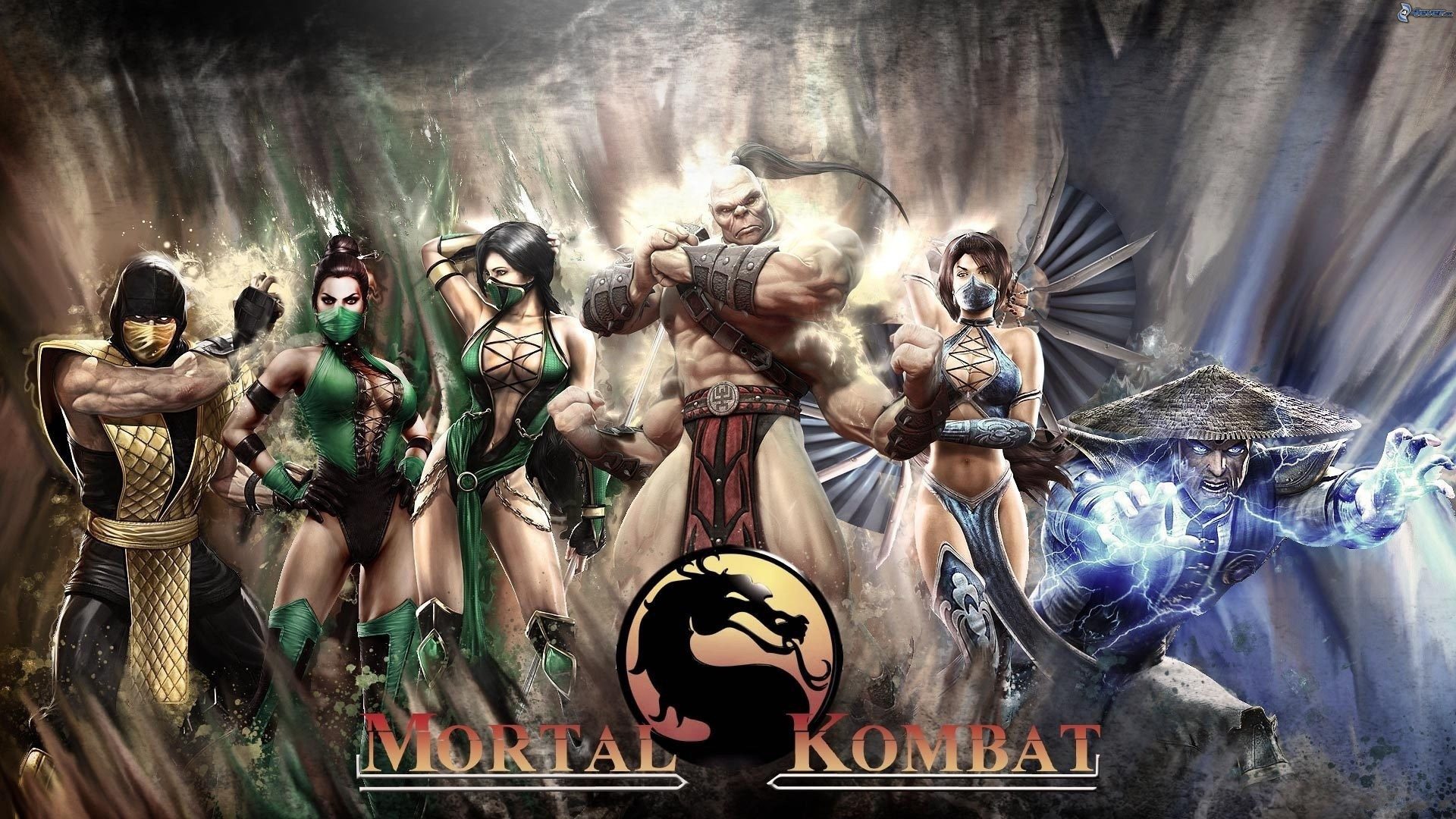 Mortal Kombat x, Mortal Kombat, Skorpion, Kitana, Games. Wallpaper in 1920x1080 Resolution