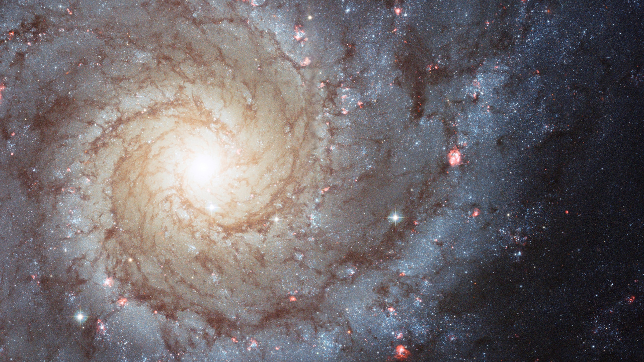 Messier 74, Spiral Galaxy, Galaxy, Astronomy, Nebula. Wallpaper in 1280x720 Resolution