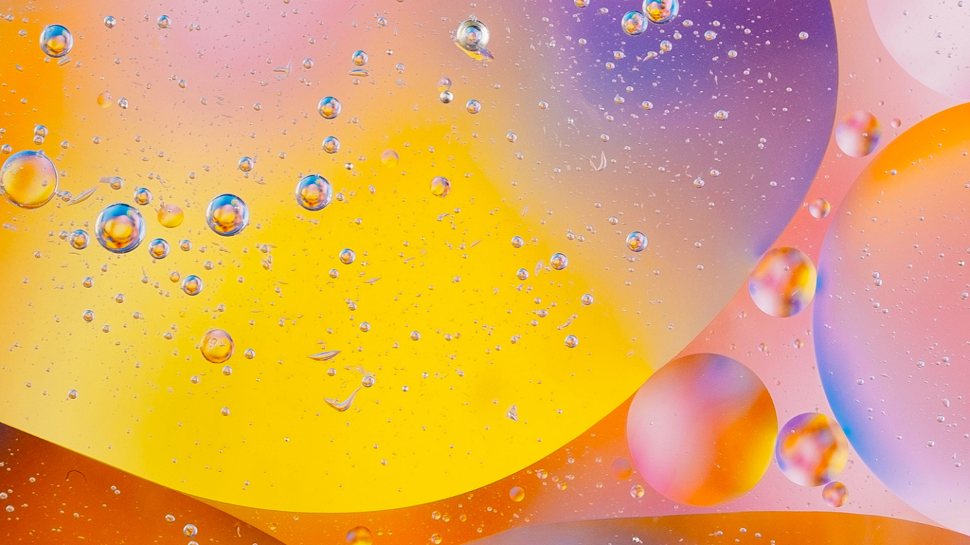 Ios, Amarillo, Naranja, Ambar, Circulo. Wallpaper in 1366x768 Resolution