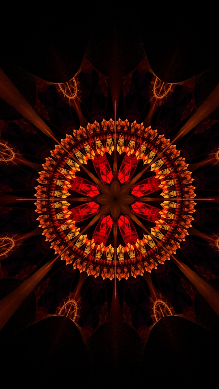 Luz de Sol Naranja y Negra. Wallpaper in 720x1280 Resolution