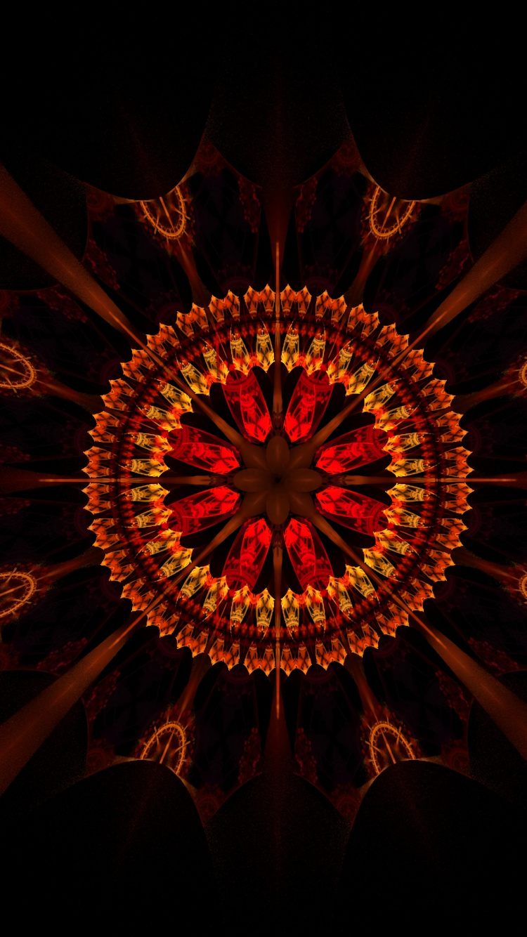 Luz de Sol Naranja y Negra. Wallpaper in 750x1334 Resolution