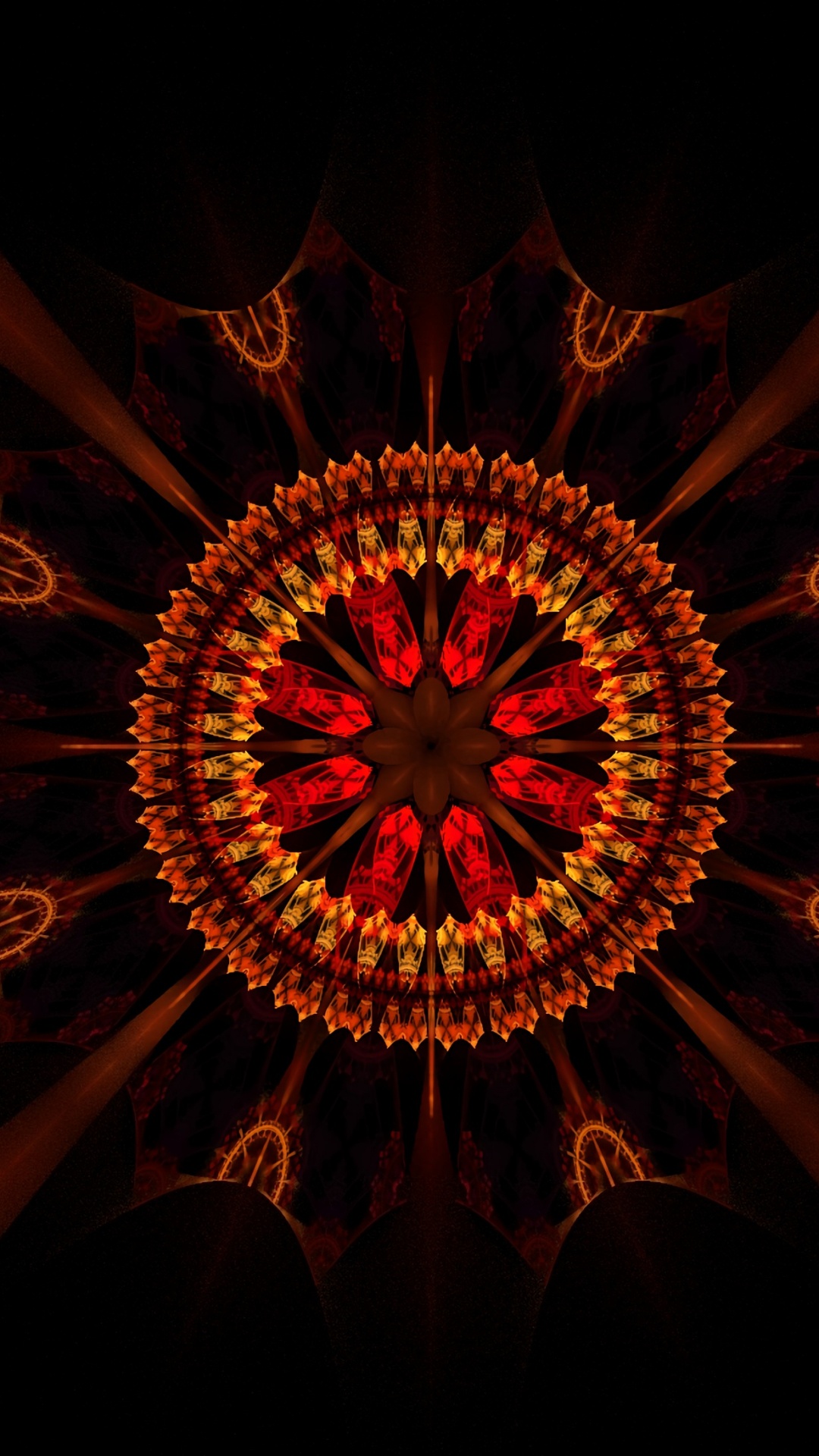 Orange and Black Sun Light. Wallpaper in 1080x1920 Resolution