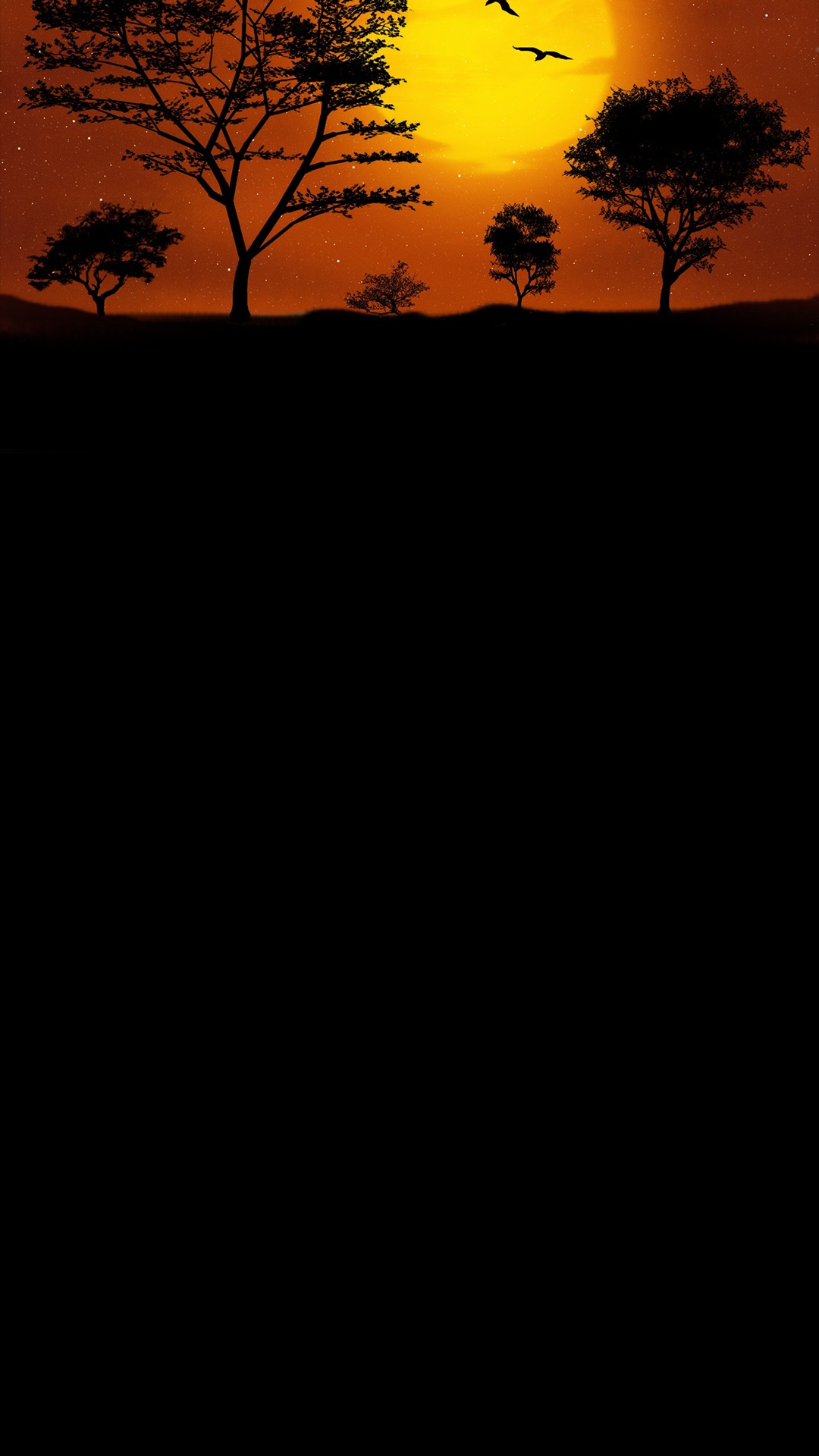 海报, 剪影, 艺术, 气氛, 生态区 壁纸 1080x1920 允许