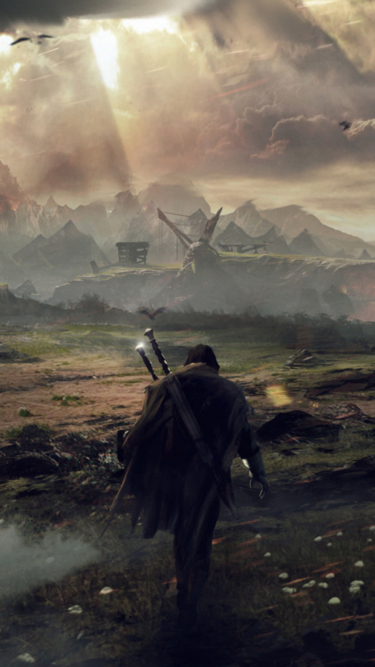 Herr Der Ringe, Atmosphäre, Ste, Gelände, Gollum. Wallpaper in 750x1334 Resolution