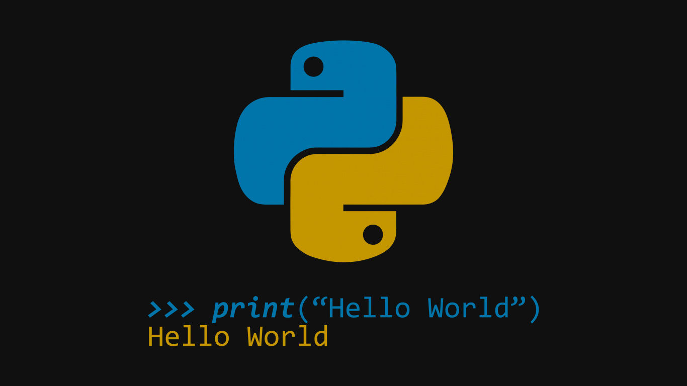 Pitón, Programación de Python, Logotipo, Texto, Simbolo. Wallpaper in 1366x768 Resolution