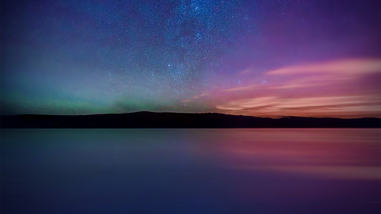 Huawei Enjoy 7, 智能手机, 性质, 气氛, 奥罗拉 壁纸 1280x720 允许