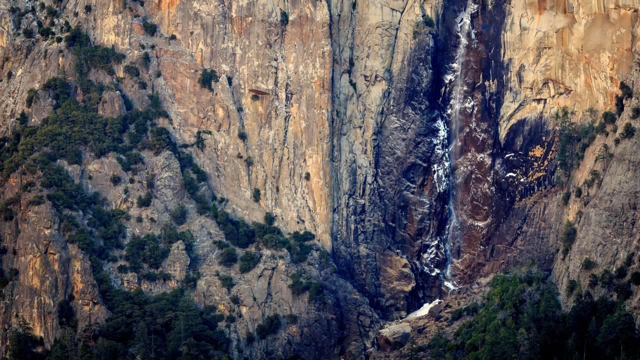 Wasserfall, Yosemite Valley, Reise, Canyon, Nationalpark. Wallpaper in 1280x720 Resolution