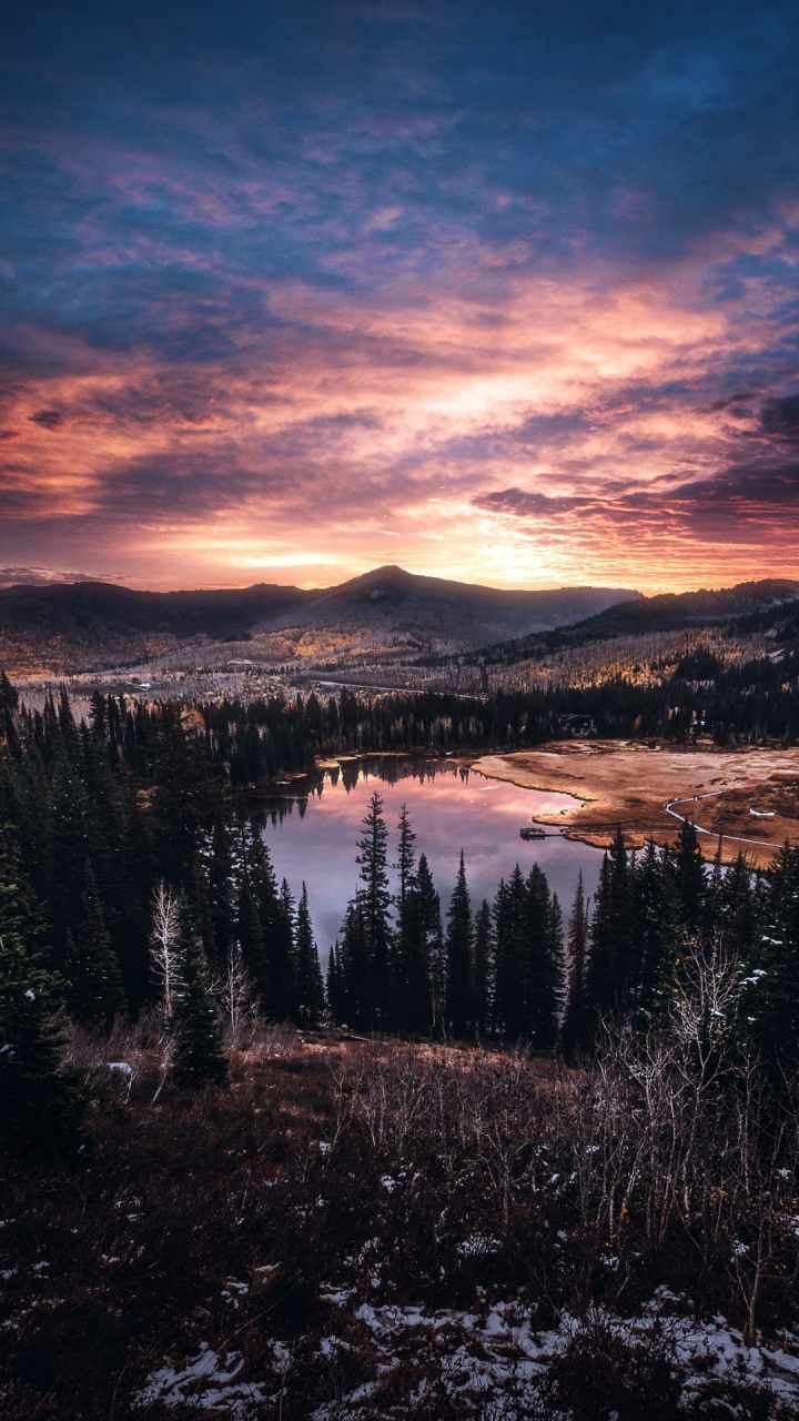 Nature, Atmosphère, L'écorégion, Paysage Naturel, Afterglow. Wallpaper in 720x1280 Resolution