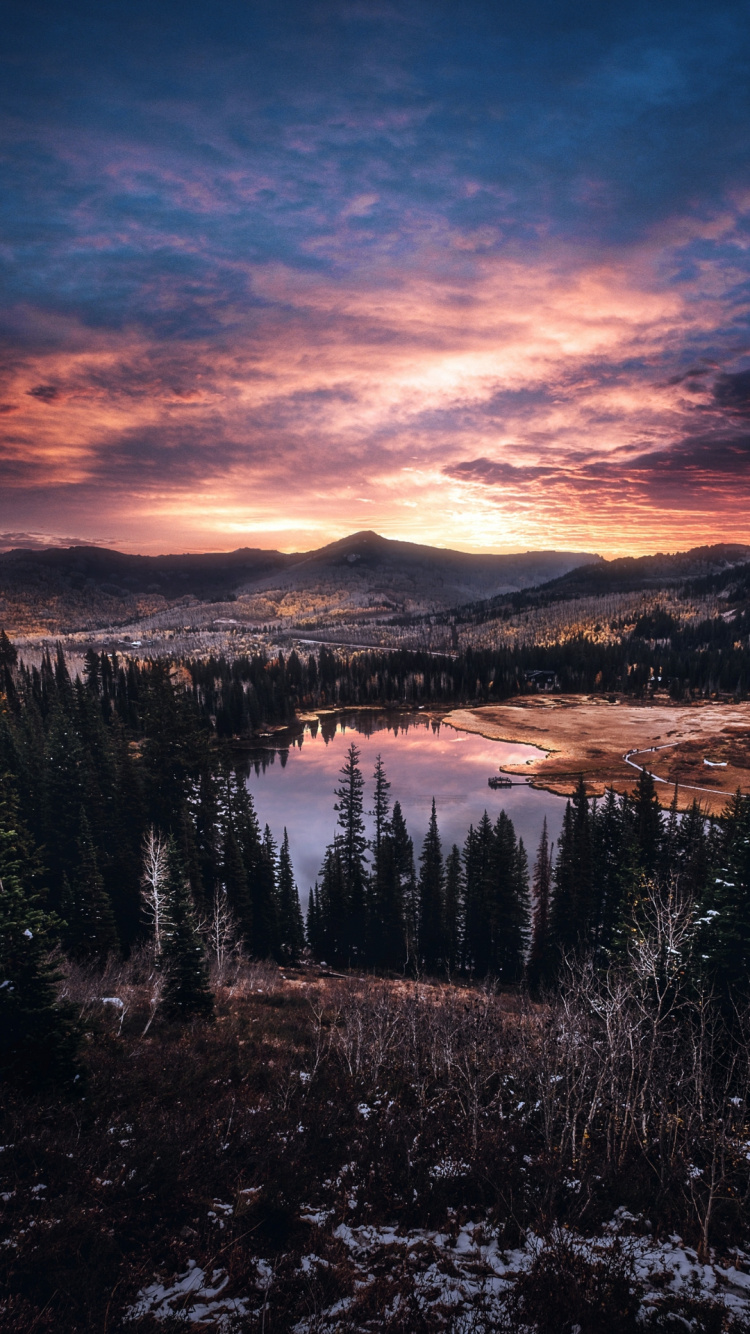 Nature, Cloud, Atmosphere, Mountain, Ecoregion. Wallpaper in 750x1334 Resolution