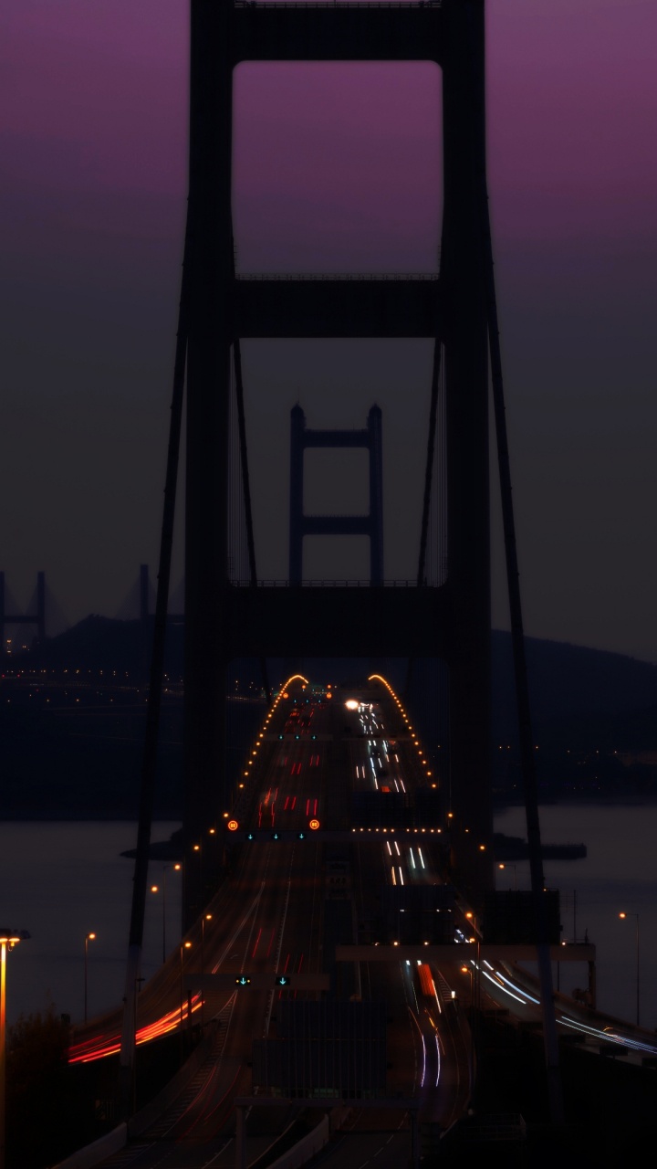 Landmark, Water, Infrastructure, Dusk, Bridge. Wallpaper in 720x1280 Resolution