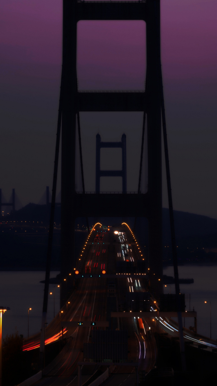 Landmark, Water, Infrastructure, Dusk, Bridge. Wallpaper in 750x1334 Resolution