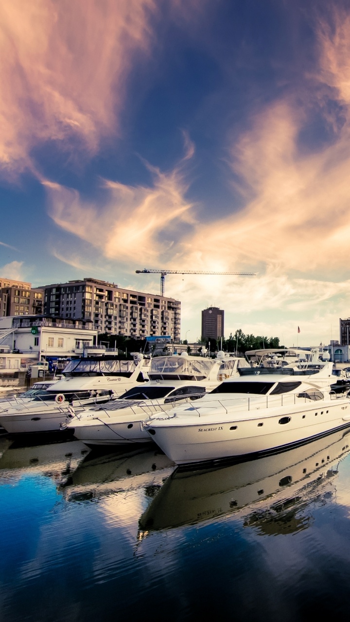 反射, 城市景观, 城市, 天际线, 地平线 壁纸 720x1280 允许