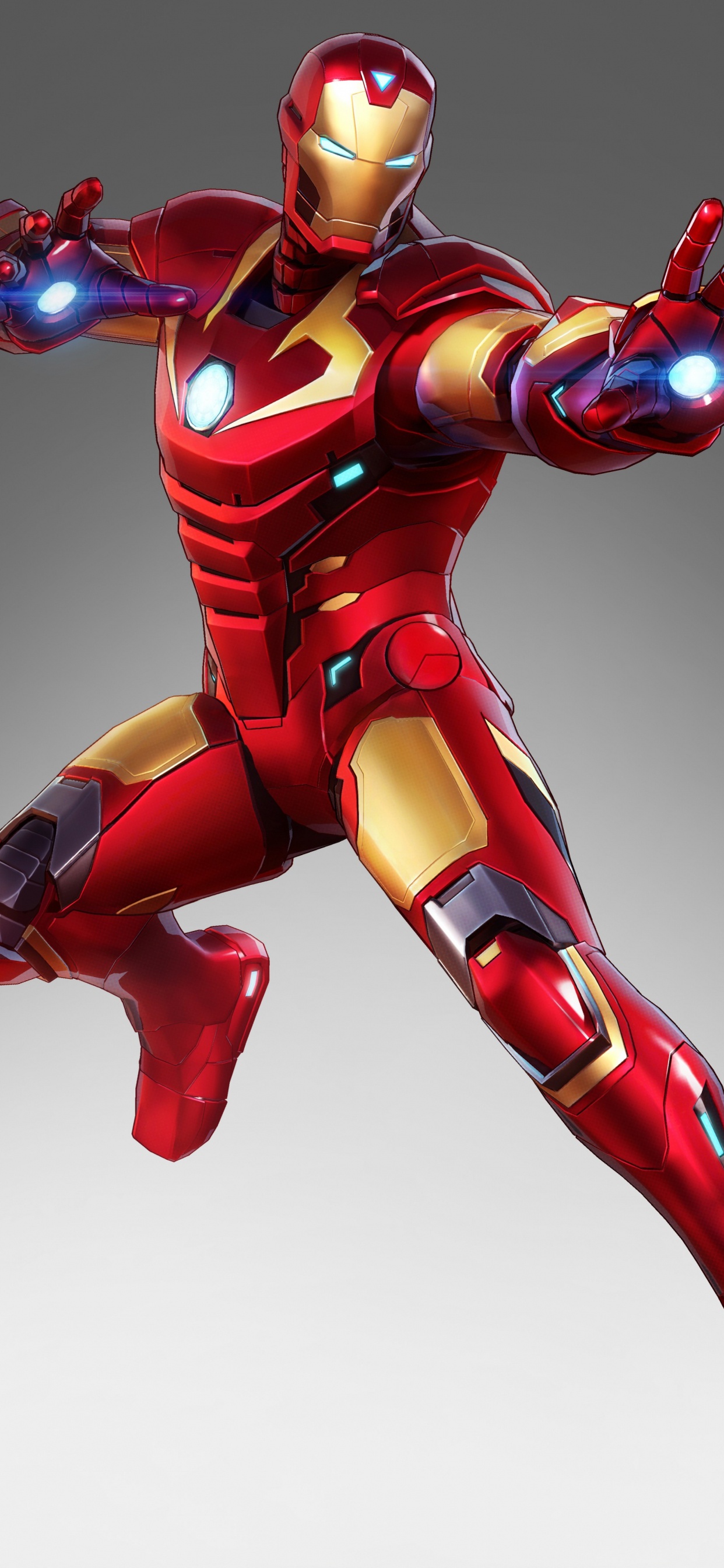 Rote Und Gelbe Iron Man Actionfigur. Wallpaper in 1242x2688 Resolution