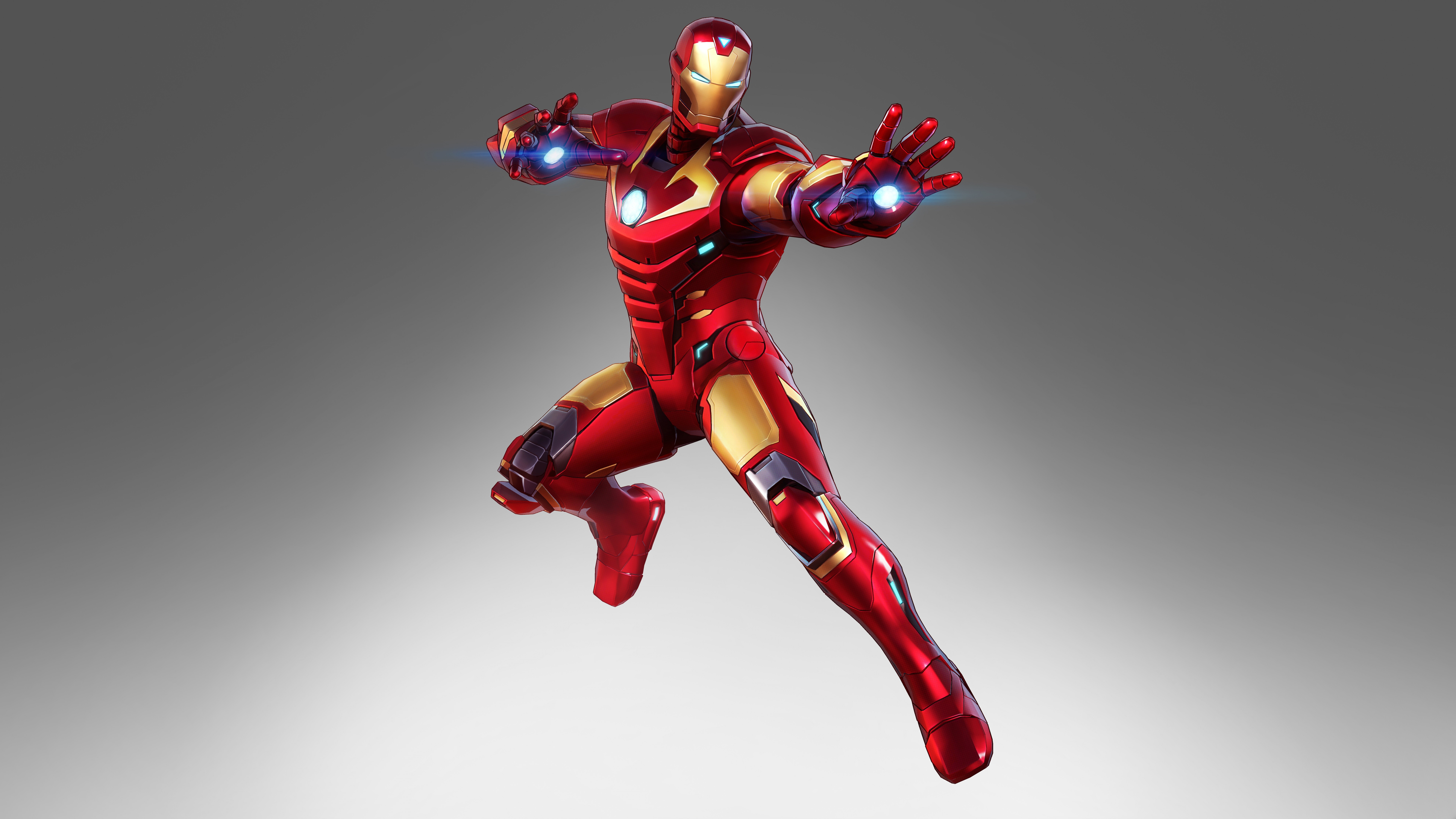 Rote Und Gelbe Iron Man Actionfigur. Wallpaper in 7680x4320 Resolution