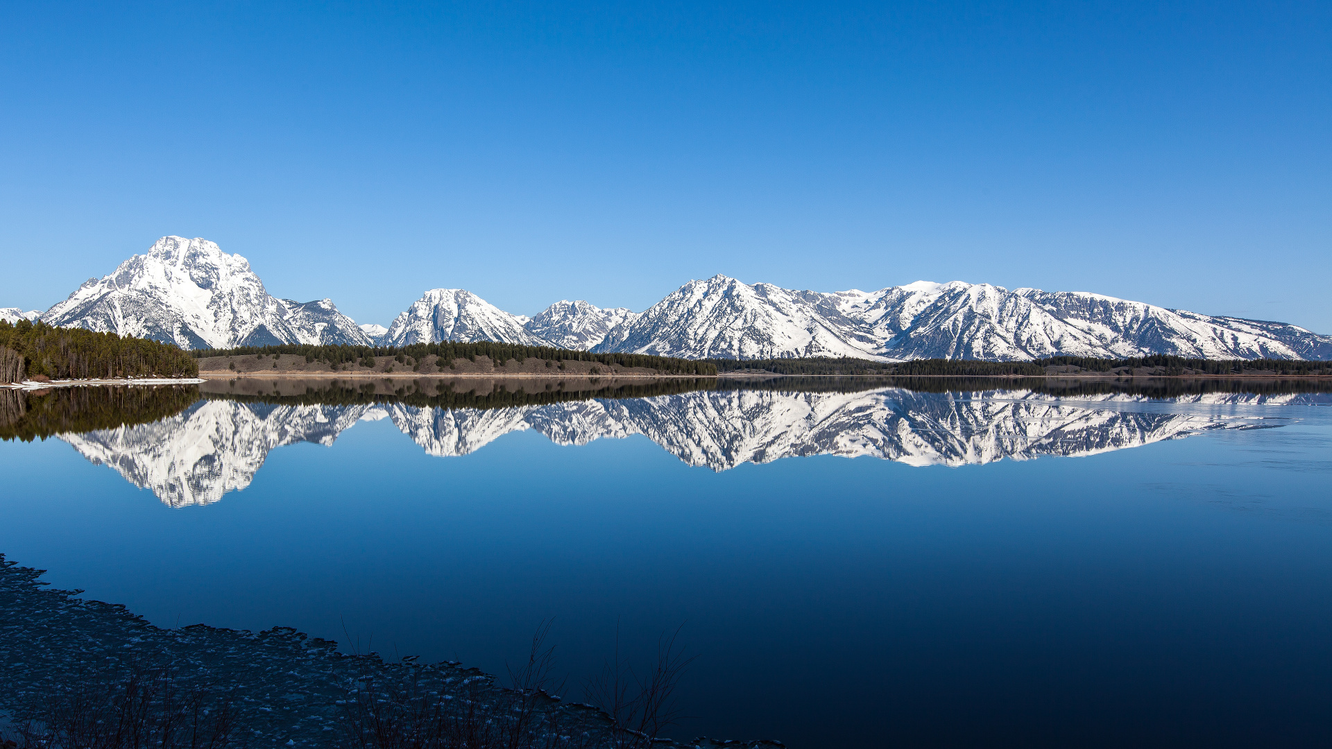 Grand Teton, Yellowstone National Park, Bergkette, Nationalpark, Reflexion. Wallpaper in 1920x1080 Resolution