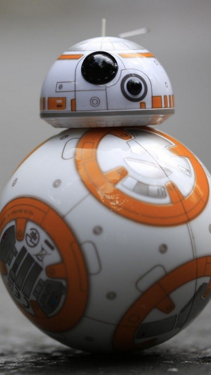 BB-8, Rey, Star Wars, Droid, Ball. Wallpaper in 720x1280 Resolution