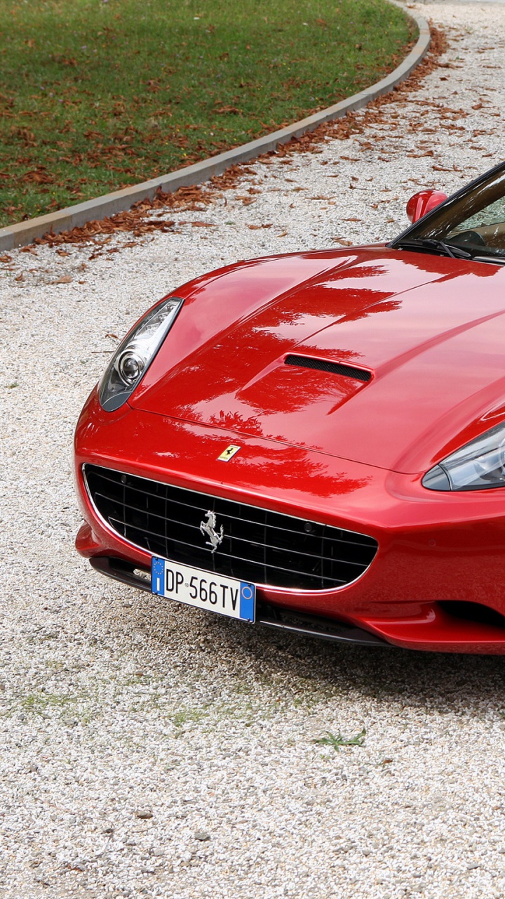 Red Ferrari 458 Italia Parked on Gray Concrete Road During Daytime. Wallpaper in 720x1280 Resolution
