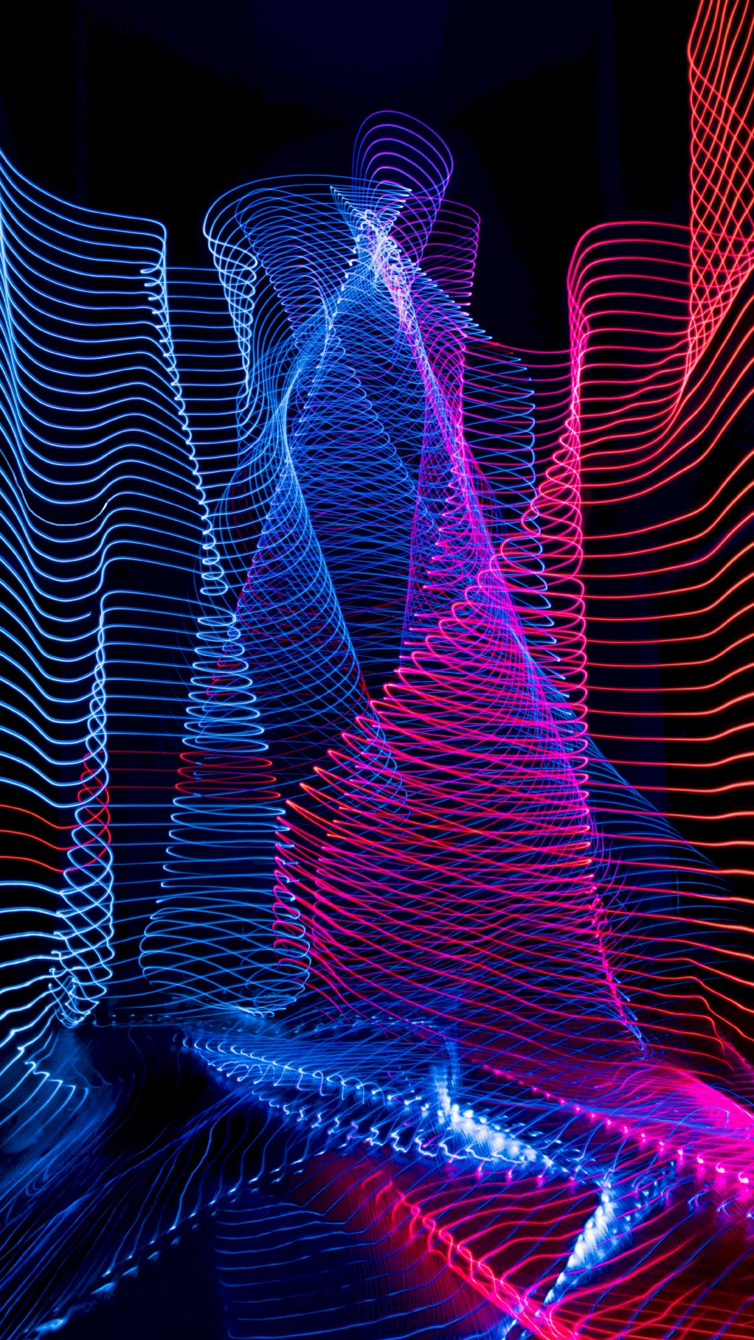 Blau-weiß-violettes Textil. Wallpaper in 1080x1920 Resolution