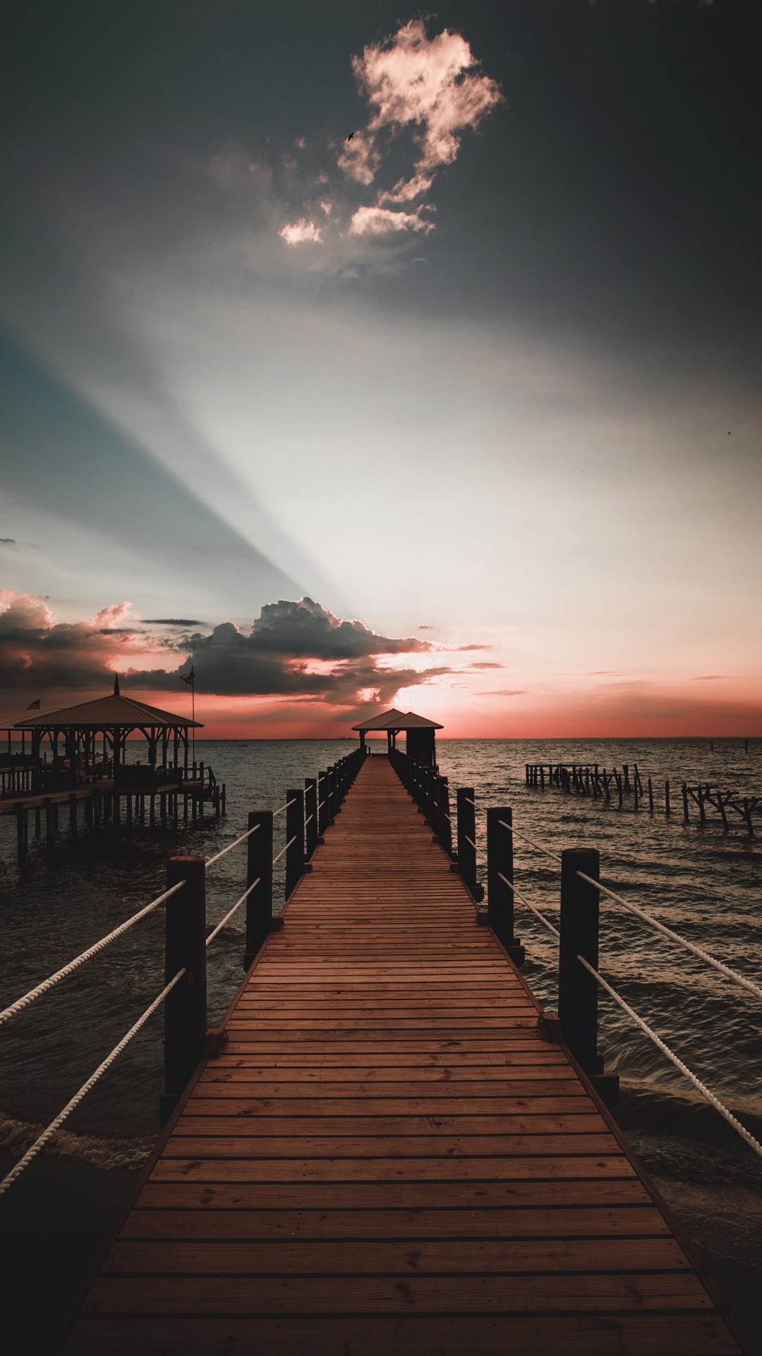 Eau, Atmosphère, Nature, Afterglow, Dock. Wallpaper in 1080x1920 Resolution