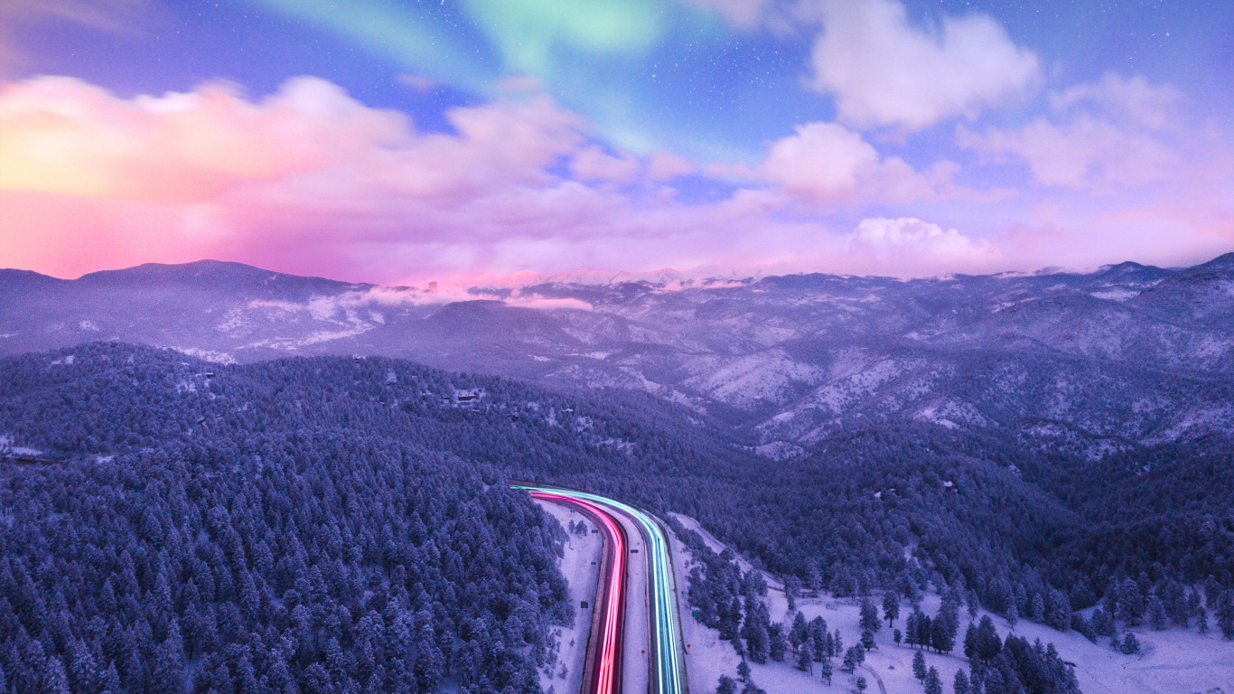 Natur, Schnee, Bergigen Landschaftsformen, Naturlandschaft, Winter. Wallpaper in 1366x768 Resolution