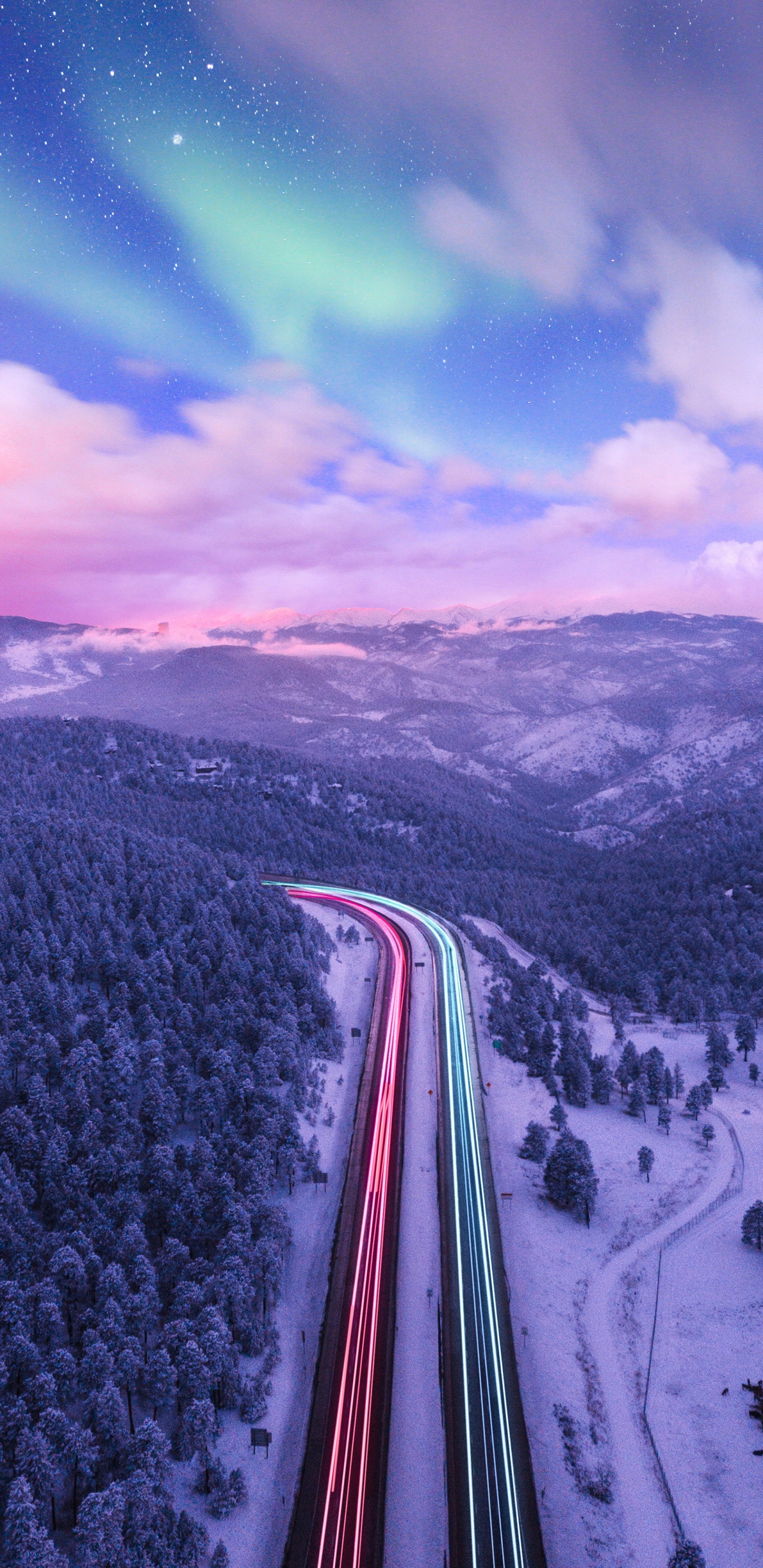 Nature, Snow, Mountain, Mountainous Landforms, Natural Landscape. Wallpaper in 1440x2960 Resolution