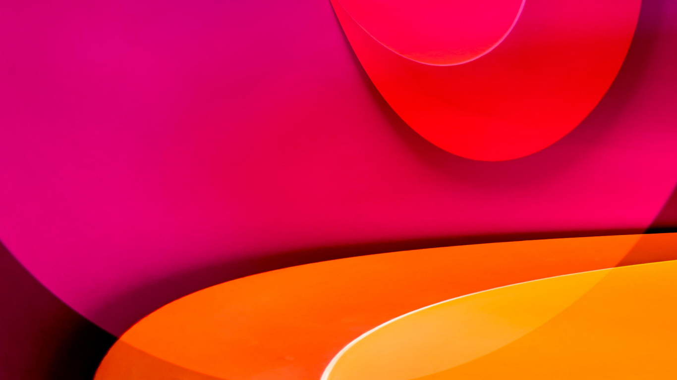 Ilustración de Corazón Rojo y Amarillo. Wallpaper in 1366x768 Resolution