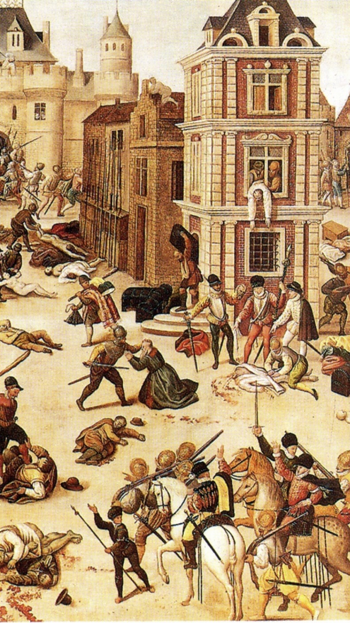 Menschen am Strand Malen Mit Braunem Holzrahmen. Wallpaper in 720x1280 Resolution