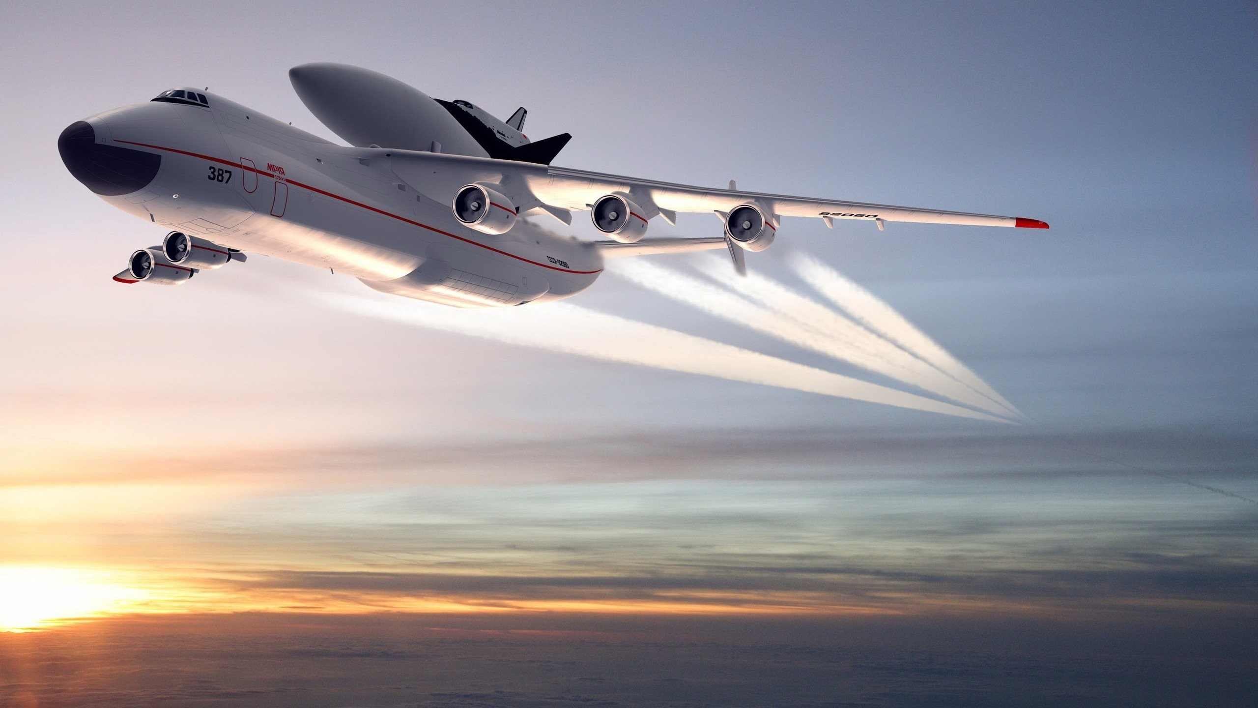 White and Black Airplane in The Sky. Wallpaper in 2560x1440 Resolution