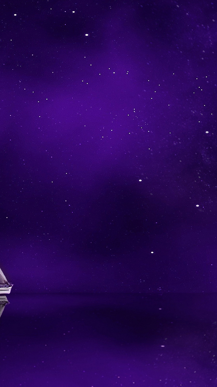 Sailing Ship, Sailboat, Water, Atmosphere, Purple. Wallpaper in 750x1334 Resolution